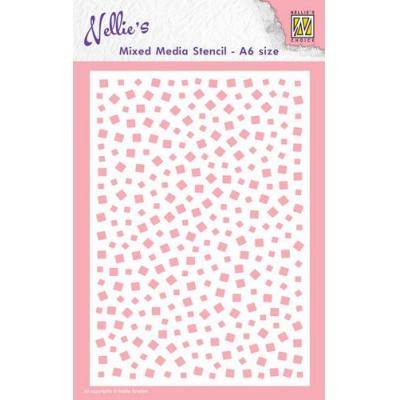 Nellies Choice Stencil - Kleine Quadrate